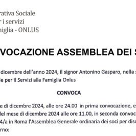 CONVOCAZIONE ASSEMBLEA 2024